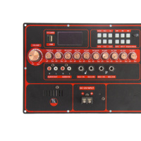 Carte amplificateur numérique BT 220V/12V Version Home Cinéma Double microphone Subwoofer Récepteur Amplificateurs
