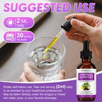 Extrait d'Ashwagandha de marque privée 10 en 1, suppléments de cortisol en vitamine C, extrait de plante, vitamine C et gouttes de cortisol D3
