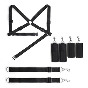 Ensemble de harnais de retenue à genouillères réglables et imperméables, menottes pour mains et jambes, accessoires pour jouets sexuels pour adultes, OEM, <span class=keywords><strong>bondage</strong></span> privé - Product Image 2