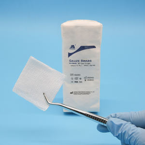 ไม้พันสำลีสำหรับใช้ในโรงพยาบาล,ผ้าพันแผลทางการแพทย์ทำจากผ้าฝ้ายบริสุทธิ์ใช้ในช่องท้องแบบใช้แล้วทิ้งมีเอกซ์เรย์ตรวจจับได้100ชิ้นต่อ Pkt - Product Image 6