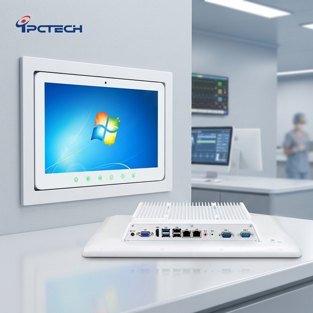 En60601Industrial Embedded Fanless Computer Touch Screen Medical Panel PC  24/7 Work Stably