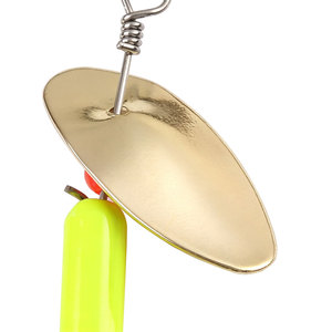 Señuelo de pesca giratorio metálico de 55 mm y 3.7 g, con pluma y anzuelo, ideal para pesca en lagos y arroyos, para lubina, lucio, trucha, perca, zander y crappie. ¡Gran oferta! - Product Image 5