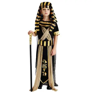 Carnaval Jongen Cleopatra Meisje Maskerade Stage Performance Cosplay Kleine Ozymandias Kids Halloween Kostuum