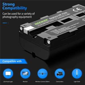 Pin Li-ion Có Thể Sạc Lại 2600MAH Cho <span class=keywords><strong>NP</strong></span>-F330 <span class=keywords><strong>NP</strong></span>-F550 F750 F930 F950, Pin Li-Ion Cho Máy Quay Phim <span class=keywords><strong>NP</strong></span>-F550/ <span class=keywords><strong>NP</strong></span>-F570 - Product Image 4