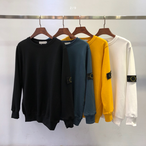 Pull à capuche classique et décontracté en coton 100 % uni, coupe régulière, style vintage, pour homme - Collection 2026 (vente en gros) - Product Image 2