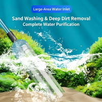 Changeur d'eau manuel pour aquarium, aspirateur de déchets de poissons, nettoyeur de sable, éliminateur de saleté, tuyau de siphon de 1,5 L, outil de nettoyage en boîte pour animaux de compagnie