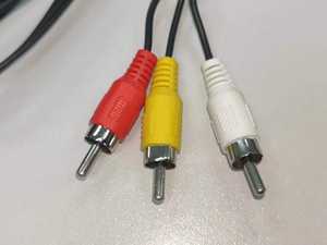 Câble audio-vidéo vintage 3,5 mm vers 3 RCA avec connecteurs plaqués or pour <span class=keywords><strong>tourne</strong></span>-<span class=keywords><strong>disque</strong></span>, magnétoscope, haut-parleur de style ancien, système Hi-Fi - Product Image 5