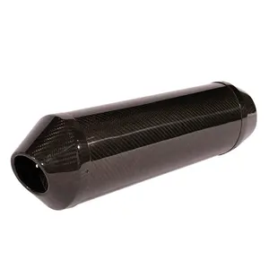 carbon fiber motorcycle exhaust tips pipe oval