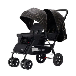 Carrito de Bebé Doble Plegable a Precio Económico, Cochecito de Lujo para Viajes, Carrito para 2 Niños - Product Image 6