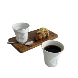 Vaisselle en grès irrégulière, plissée, faite à la main, de style français et italien, 200 ml, compatible lave-vaisselle et micro-ondes, pour <span class=keywords><strong>les</strong></span> fêtes - Product Image 5