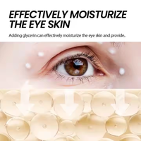 Crème Contour des Yeux Anti-Âge et Anti-Rides à l'Acide Hyaluronique Marque Blanche, Effet Raffermissant, Liftant et Anti-Cernes, 30ml Liquide