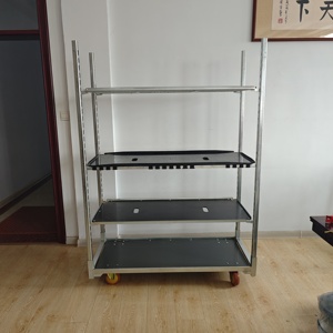 Chariot à <span class=keywords><strong>fleurs</strong></span> danois, chariot à main pour pépinière et centre <span class=keywords><strong>de</strong></span> jardinage, plateforme à quatre roues 100 kg, personnalisable OEM pour outils - Product Image 5