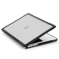 Pour Mac Book Air 13.6 2022/2024 M2 A2681/M3 A3113 étui en plastique avec support à l'arrière