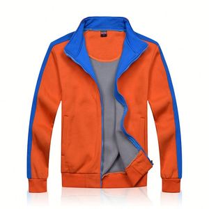 Camiseta Deportiva Personalizada para Hombre, Estilo Hip Hop Urbano, con Cierre de Cremallera, Cuello Alto, Algodón, Corte Regular, para Otoño - Product Image 1