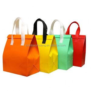 Sac isotherme personnalisé en non-tissé avec logo, pour pique-nique, courses et transport de repas, avec doublure en aluminium – Échantillon gratuit - Product Image 2