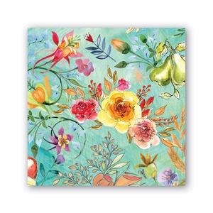 Tovaglioli <span class=keywords><strong>di</strong></span> <span class=keywords><strong>Carta</strong></span> Personalizzati per Matrimoni con Stampa Floreale Vintage, Motivi Cocktail e Poppies - Product Image 4