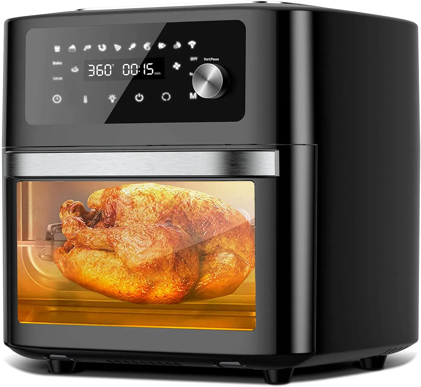 1800W XXL Family Size 16L 18L Air Fryer Dehydrator Rotisserie Toaster Oven 10 in 1 Multi Function Digital Air Fryer Oven