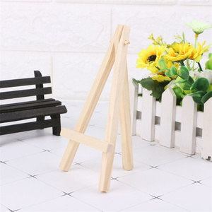 Gran oferta, caballetes pequeños de madera, soporte de exhibición de mesa, soporte de pintura, caballetes de trípode de madera <span class=keywords><strong>para</strong></span> carteles de pizarra fotográfica - Product Image 4