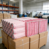 Système de filtration HVAC éco-responsable sur mesure, nouveau, avec filtre à poche en polyester pour la protection contre les germes, collecteur de poussière et purificateur d'air