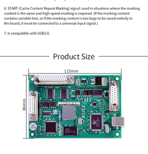 Chất lượng cao sợi CO2 <span class=keywords><strong>Laser</strong></span> bộ phận thiết bị <span class=keywords><strong>laser</strong></span> đánh dấu phần mềm jcz ezcad Bảng điều khiển thẻ - Product Image 5