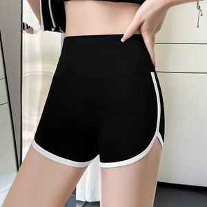 กางเกงขาสั้นผู้หญิงรุ่นใหม่ปี 2025 กางเกงออกกำลังกายแบบไร้ตะเข็บเนื้อผ้าบางเบาสำหรับฤดูร้อน กางเกงเลกกิ้งฟิตเนสสีตัดกัน กางเกงนิรภัยสำหรับผู้หญิง - Product Image 1