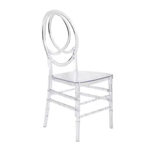 Оптовая продажа, современный стул Tiffany из прозрачной смолы, Феникс, ПК, пластиковый стул для банкета, вечеринки, ресторана