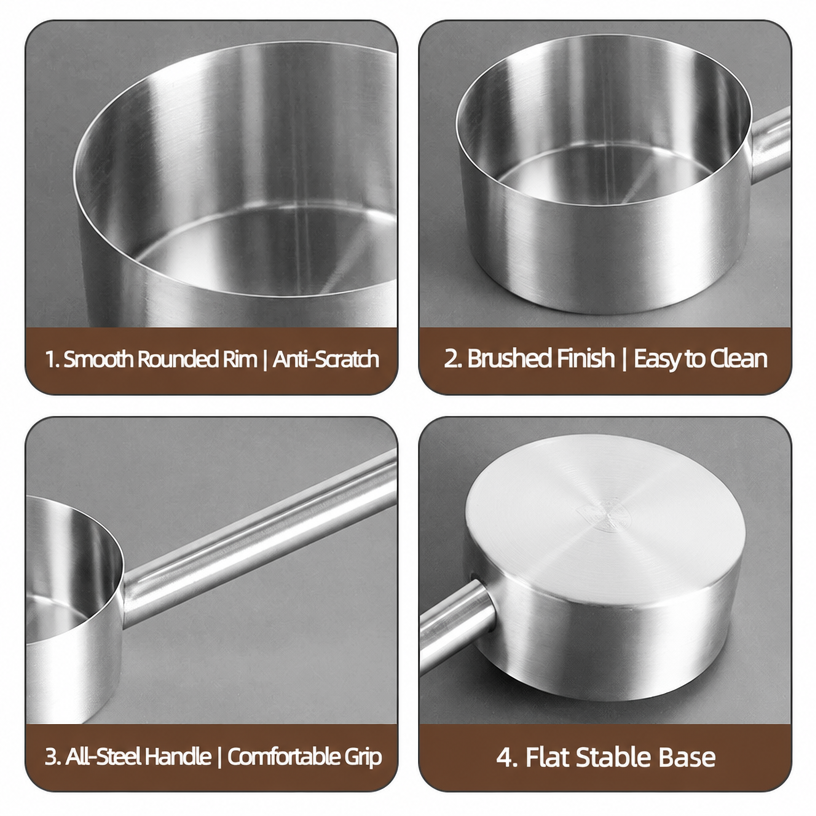 Vegetables Deep Color BAIFU 304 Stainless Steel Deep Bowl Water Ladle Vegetable Washing ...