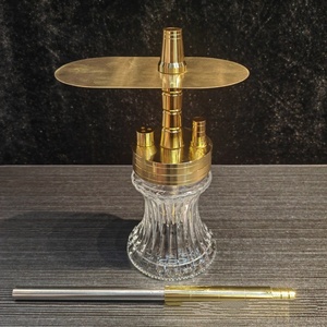 Chicha Aladin portable de petite taille en acier inoxydable pour la maison, les voyages, l'extérieur, la plage, les fêtes, les bars – Kit complet - Product Image 4