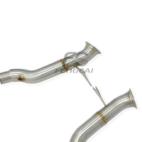 Tuyau d'échappement droit SS304 pour Ferrari 458 Speciale 458SC 4.5L 2014-2016, améliore la puissance du moteur