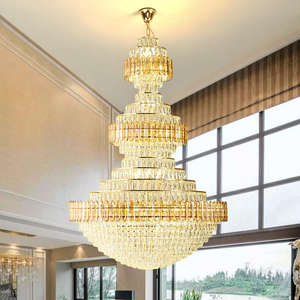 Fábrica China <span class=keywords><strong>Chelier</strong></span> moderno para techos altos Luz de techo Sala de estar Candelabros y luces colgantes a buen precio - Product Image 4