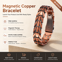 Joyería Magnética de Cobre Puro, Joyería de Terapia Magnética, Brazalete de Cadena con Patrón de Dragón de Doble Hilera, Estilo Vintage, con Cierre, Venta al Por Mayor