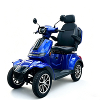 Moto électrique pour personnes âgées à quatre roues, 1000W, entièrement fermée, longue portée 120 km, scooter électrique puissant