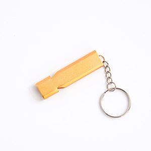 Sifflet de survie et de sauvetage extérieur en alliage d'aluminium à double fréquence et double tube, personnalisable, outil EDC, vente en gros - Product Image 6