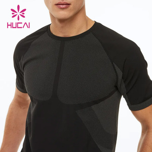 Vendita all'ingrosso su misura di alta qualità oversize da <span class=keywords><strong>uomo</strong></span> aderente aderente da allenamento a tinta unita T-shirt sublimazione palestra T-shirt per <span class=keywords><strong>uomo</strong></span> - Product Image 3