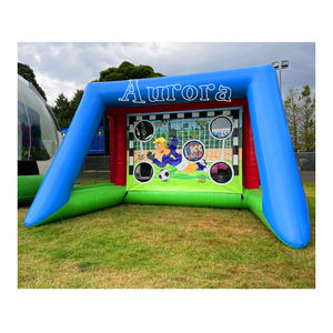 Obiettivi di calcio gonfiabili verdi in vendita ragazzi parco giochi all'aperto blu piccolo obiettivo di calcio gonfiabile - Product Image 5