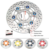 Nouveau Disque de Frein Universel Flottant en Acier 220 mm pour Moto, Rotor RPM 3 Trous Avant/Arrière pour Trottinettes Yamaha Niu Niu