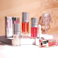 Brillant à Lèvres d'Expédition avec Logo Personnalisé Rouge à Lèvres Liquide Transparent Brillant Nude avec Grande Baguette Marque Privée Minérale Vegan