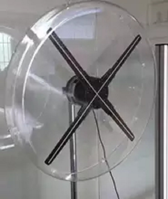 Transparent Cover Ifan2-65cm Cloud Control Holographic Display 3D Advertising Hologram Fan with bluetooth