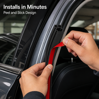 Joint d'étanchéité multi-chambres en EPDM pour vitres de voiture, profil creux auto-adhésif avec service de soudure pour l'étanchéité des interstices de porte