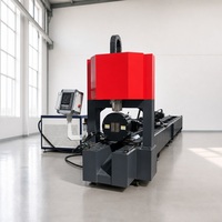 Machine de découpe de tubes laser à fibre CNC, découpeuse de tubes laser automatique pour tubes en acier ronds et carrés, équipement de découpe de tubes