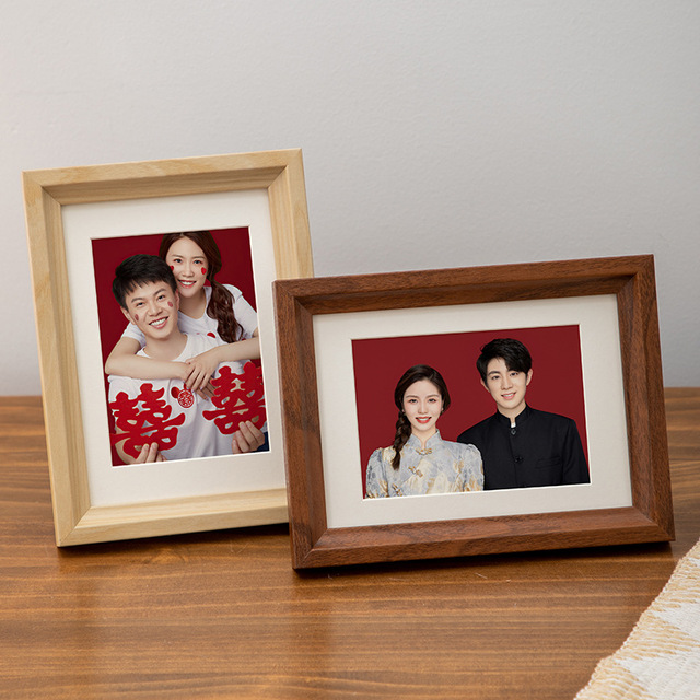 Ins-Style Minimalist Wooden Frame   Black/White Matte Finish | Multi-Size (5''-16'', A3/A4) | Wall Gallery/Tabletop Display