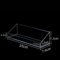 Plateau décoratif personnalisé en acrylique transparent de 5 mm d'épaisseur, étagère métallique à assembler facilement pour bijoux, organisation domestique, utilisation sur comptoir