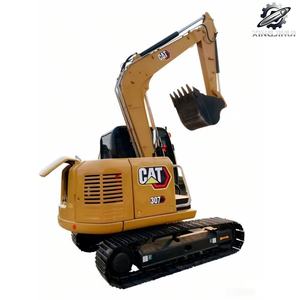 Mini-excavatrice sur chenilles CAT307 d'occasion, 7 tonnes, godet de 0,33 m³, marque japonaise d'origine, petite excavatrice de chantier, faible nombre d'heures, bon état - Product Image 1