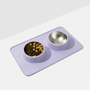 Mangeoire pour chiens et chats en silicone réglable, écologique, anti-déversement, grande capacité, avec bols à alimentation lente - Product Image 1