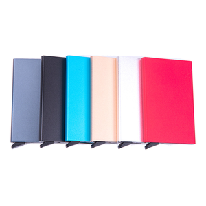 Hot Selling Anodized Aluminum <b>RFID</b> <b>Wallet</b> Pop Up Credit Card Case with Spring Automatic Eject <b>for</b> <b>Men</b> Women Minimalist Style - Product Image 2