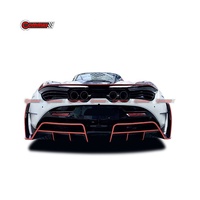 Kit carrosserie style MSY en fibre de carbone pour McLaren 720S : pare-chocs avant, jupes latérales, capot arrière, ailes, pare-chocs arrière, pièces de voiture