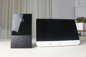 Connexion par câble à 2 fils <span class=keywords><strong>Sonnette</strong></span> vidéo Système d'interphone Ip à écran tactile de 7 pouces Interphone d'appartement - Product Image 5