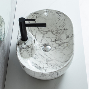 1200 ℃ nhiệt độ cao bắn mô hình bằng đá cẩm thạch gốm phòng tắm bồn rửa tay nghệ thuật lưu vực cho khách sạn - Product Image 3
