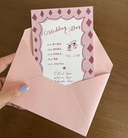 Sobre Rojo Estilo Retro con Sello de Cera Personalizable - Sobre para Invitaciones de Boda y Regalos