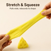 Jouet anti-stress souple en forme de triangle de fromage, à remontée lente, texture trouée de fromage suisse, doux, pour soulager le stress, en vrac